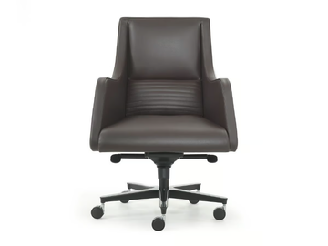 IBIS - Swivel leather executive chair with castors by i 4 Mariani - view 3